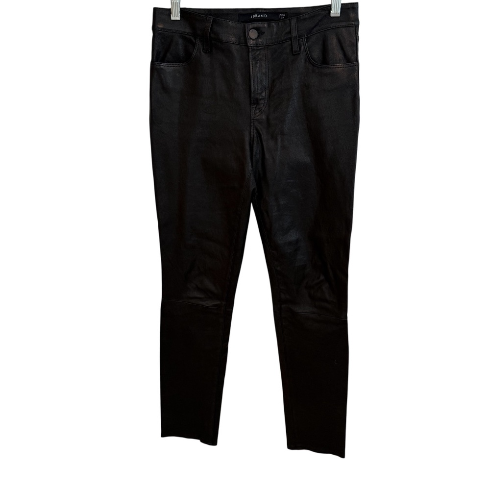 J Brand black leather jeans size 27